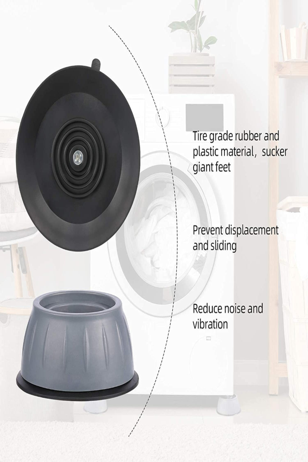 Noise Reduction Washing Machine Supports