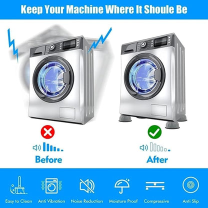 Noise Reduction Washing Machine Supports